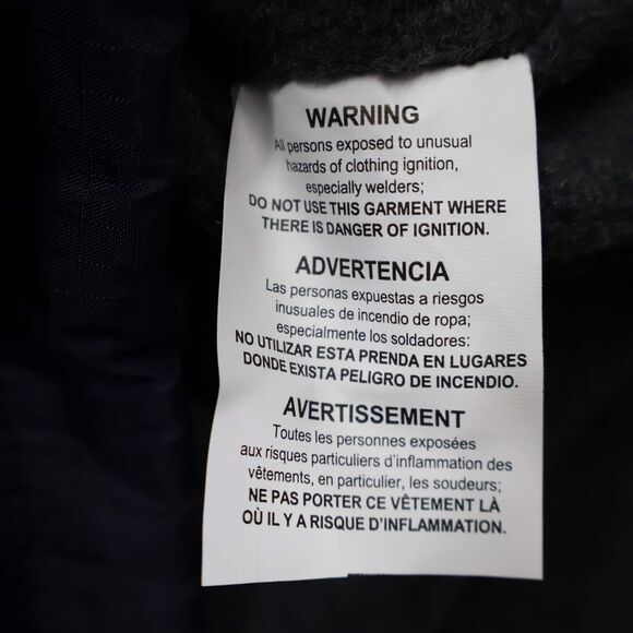 Dickies Mens Fleece Lined Hooded Jacket XL Navy Blue Workwear Full Zip NWT - Picture 15 of 15